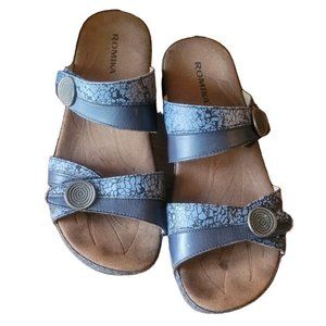 Romika Women's Blue Trier Sandals Size 41 EU/ 10.5 US